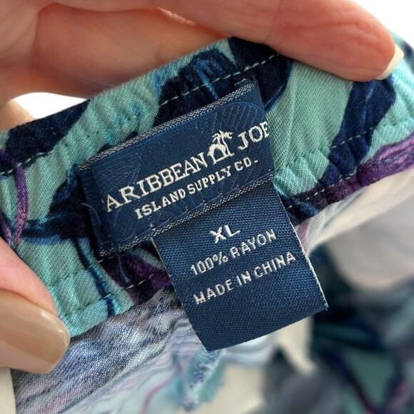 Joe Caribbean Men's Tropical print Comfort Shorts Size XL Resort Vacation - Picture 4 of 4